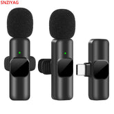 Wireless Lavalier Microphone – Portable Mini Mic for iPhone & Android, Ideal for Live Broadcast & Gaming